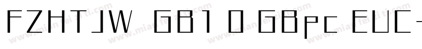 FZHTJW  GB1 0 GBpc EUC字体转换